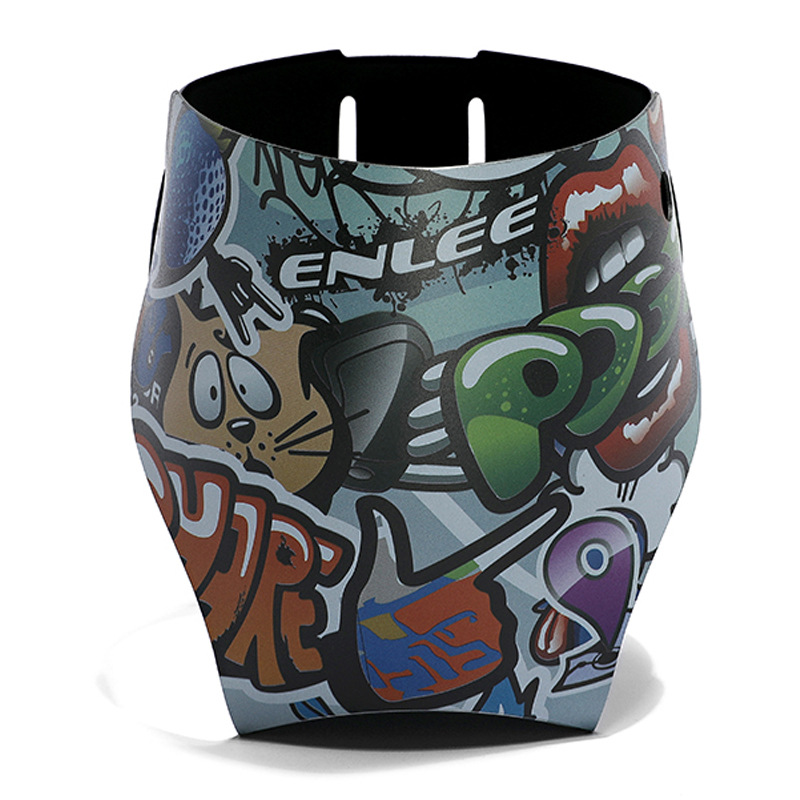 Mountain Biking Cartoon - ENLEE Portátil Colorido Mountain Bike Dobrável