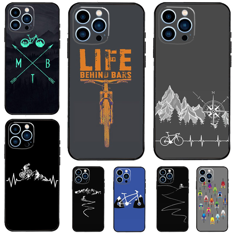 Mountain Biking Cartoon - Capa de Bicicleta MTB para Samsung