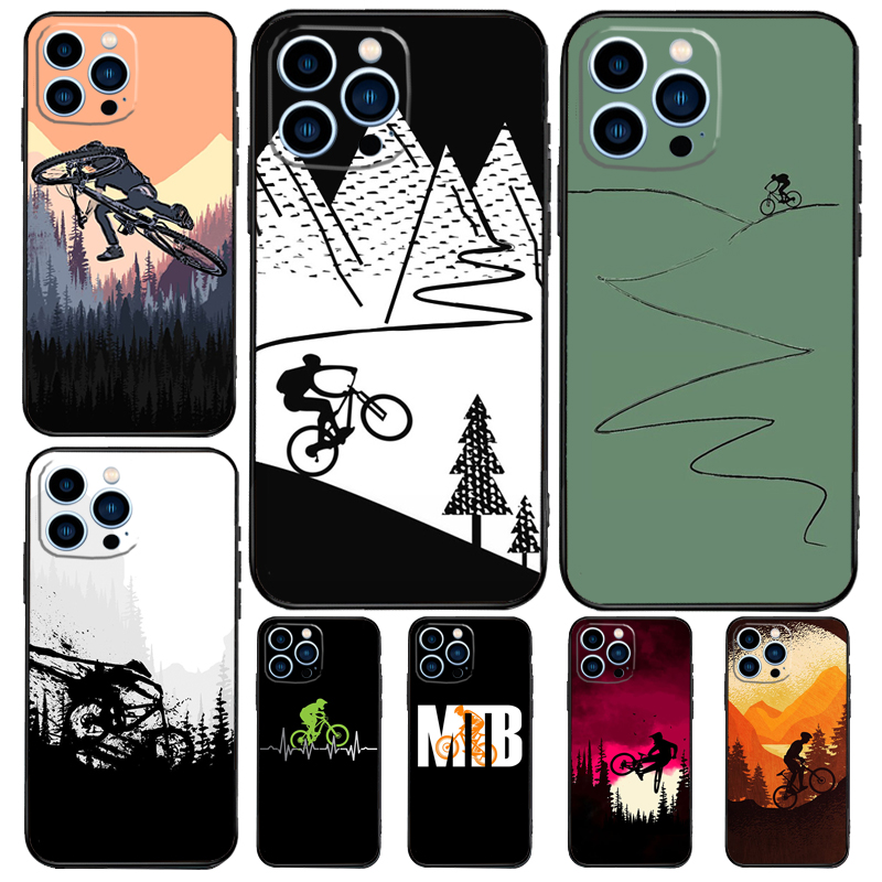 Mountain Biking Cartoon - Capa de Bicicleta MTB para OnePlus