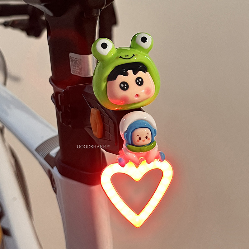 Lanterna Traseira Kawaii Shin- - Mountain Biking Cartoon avaliação e preço
