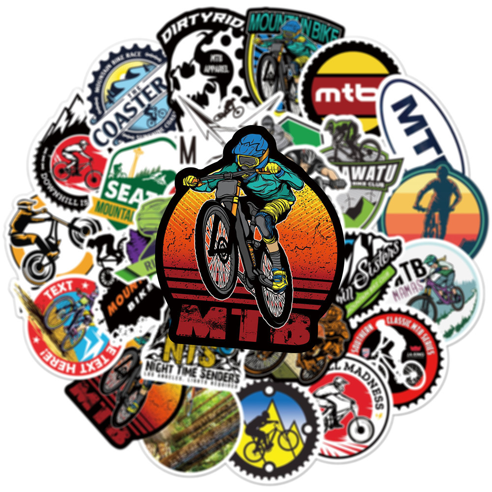 10/30/50 peças de Adesivos de  - Mountain Biking Cartoon avaliação e preço